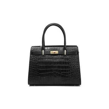 ROBERTA DI CAMERINO Cow Leather With Synthetic Leather Handbag Women's Black
