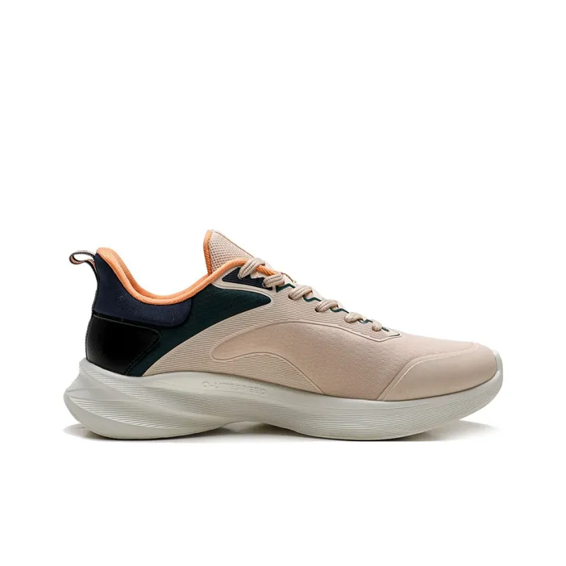 QIAODAN Cushioning, Wear Resistant Low Top Casual Running Shoes Men's Umber Green-1