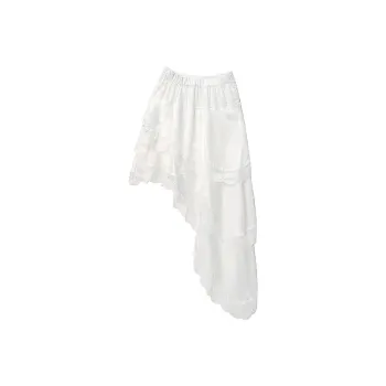 ZAVK Casual Long Skirt Women's Crystal White