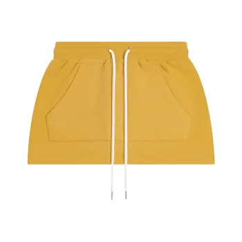 CALLED BACK Casual Short Skirts Women's Bright Yellow