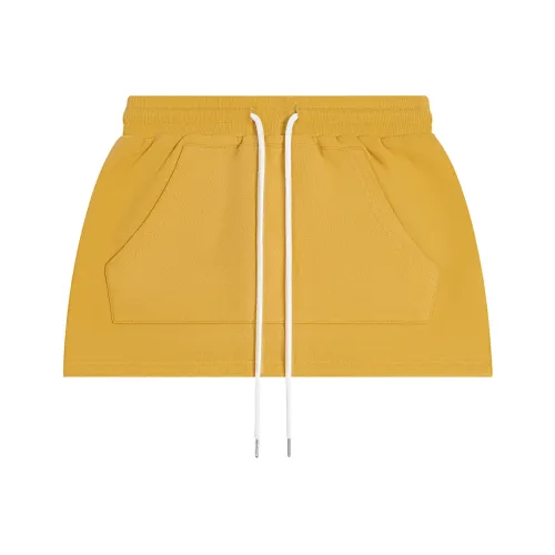 CALLED BACK Casual Short Skirts Women's Bright Yellow