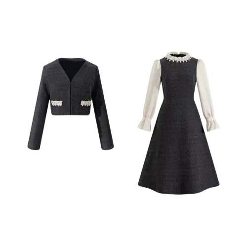 YGPRW N ONE Skirt Set Womens Black White Women's