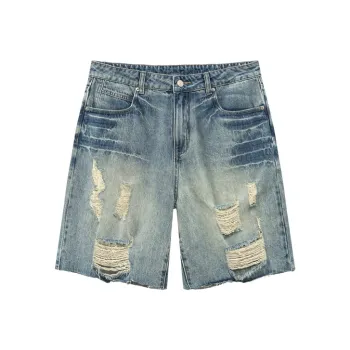 NO ONE ELSE Denim Shorts Unisex