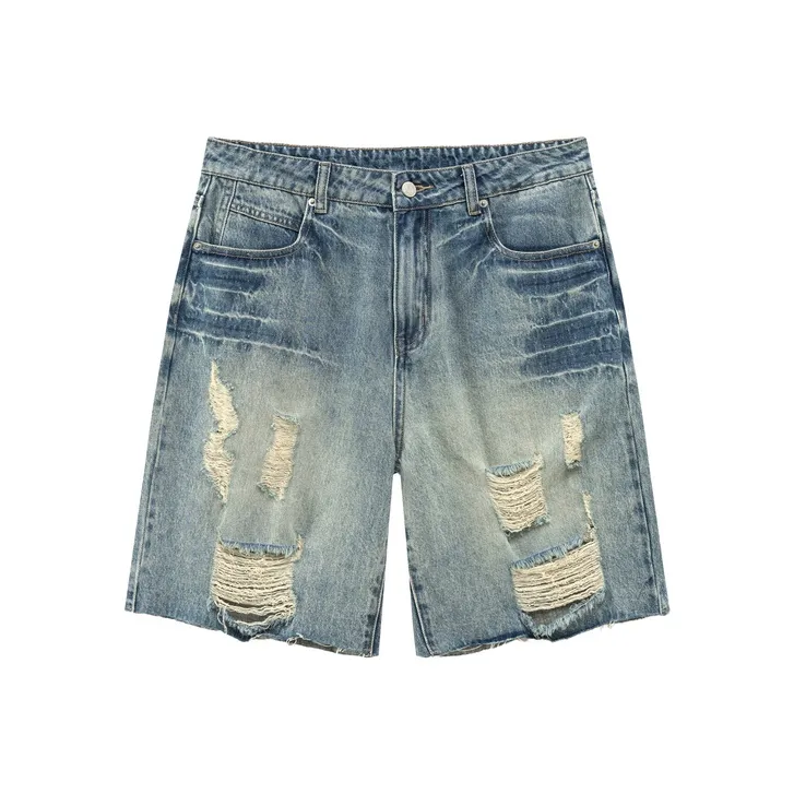 NO ONE ELSE Denim Shorts Unisex-0