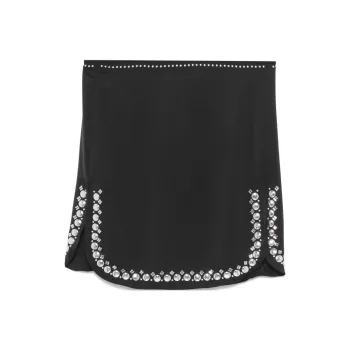 Paco Rabanne Studded hem Mini Skirt