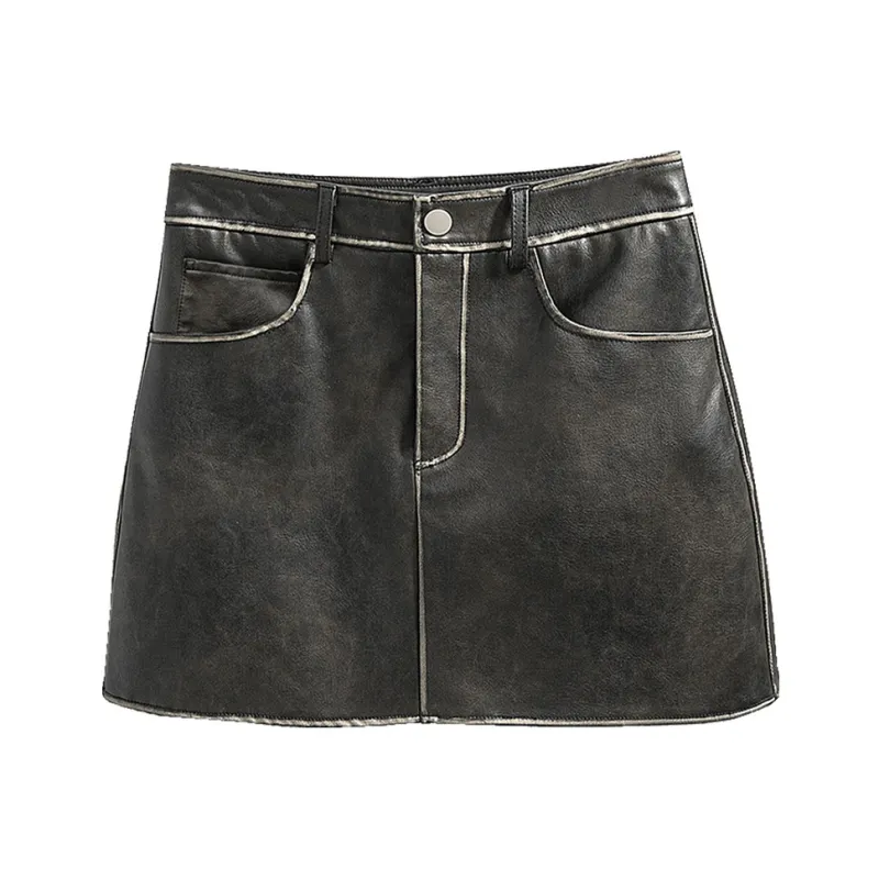 Cypress House Casual Short Skirts Women's Maillard Style Brown-0