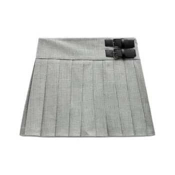 ZARA Casual Short Skirts Women's Gray