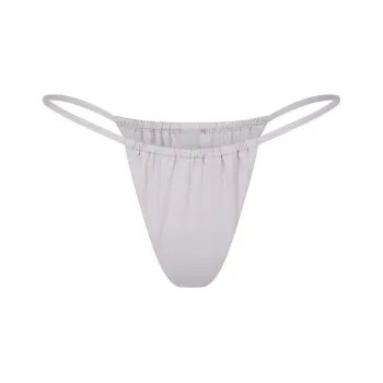 SKIMS SIGNATURE SWIM STRING BIKINI BOTTOMS Swimming Shorts Women's Chrome/Chrome-Plated