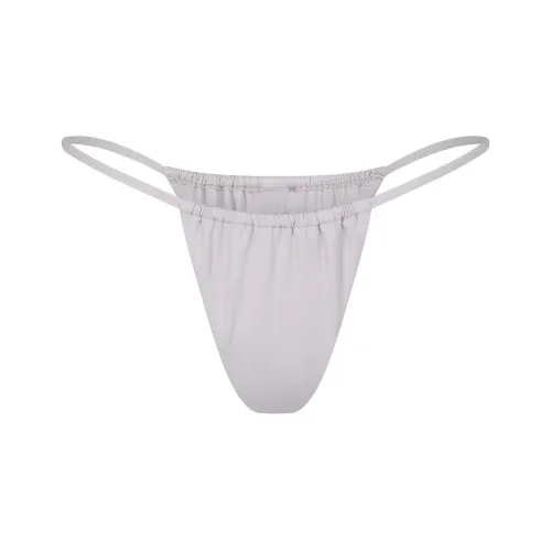 SKIMS SIGNATURE SWIM STRING BIKINI BOTTOMS Swimming Shorts Women's Chrome/Chrome-Plated