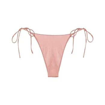 MAGDA BUTRYM Side tie Metallic Bikini Bottoms
