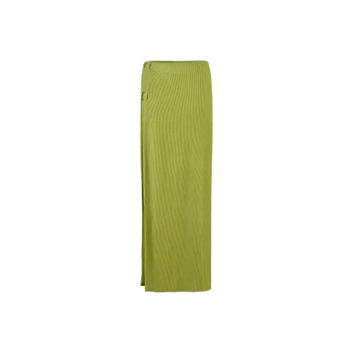 Tiger Mist SS24 NEERA MAXI SKIRT Casual Long Skirts Women's Lime Green