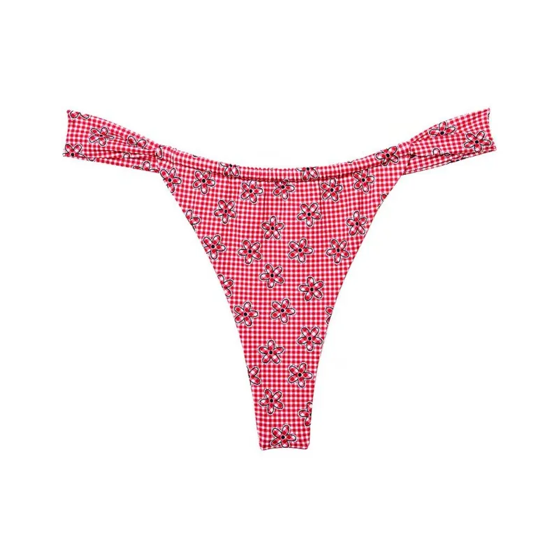 Victoria's Secret PINK BY FRANKIES BIKINIS REILLY BIKINI BOTTOM / LL Swimming Shorts Women's Red-0