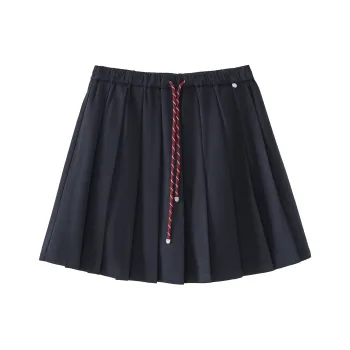 Fstudio Pleated Skirt Women's Navy Blue