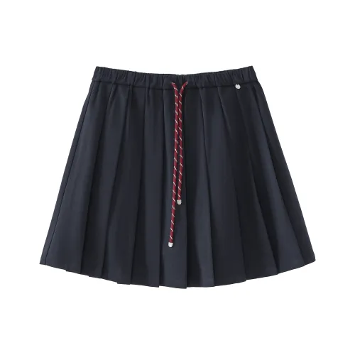 Fstudio Pleated Skirt Women's Navy Blue