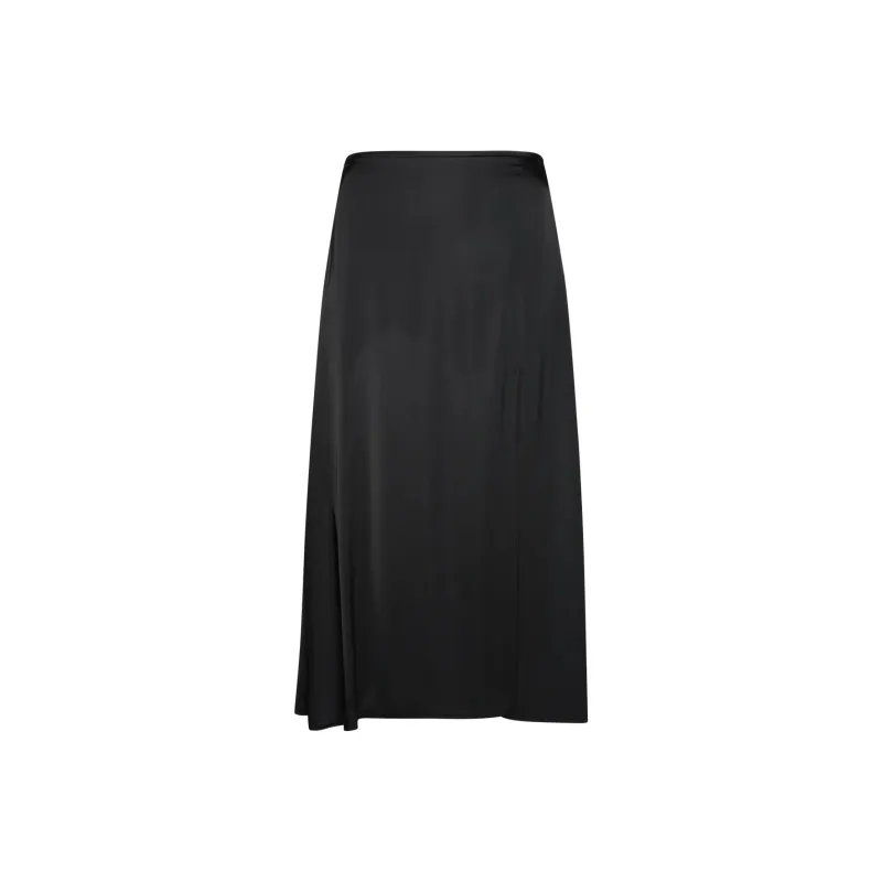 JIL SANDER Midi Satin Skirt-0