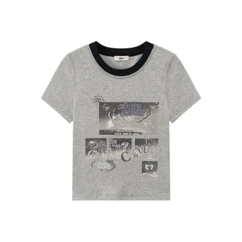 CHUU T Shirt Women's Light Heather Gray