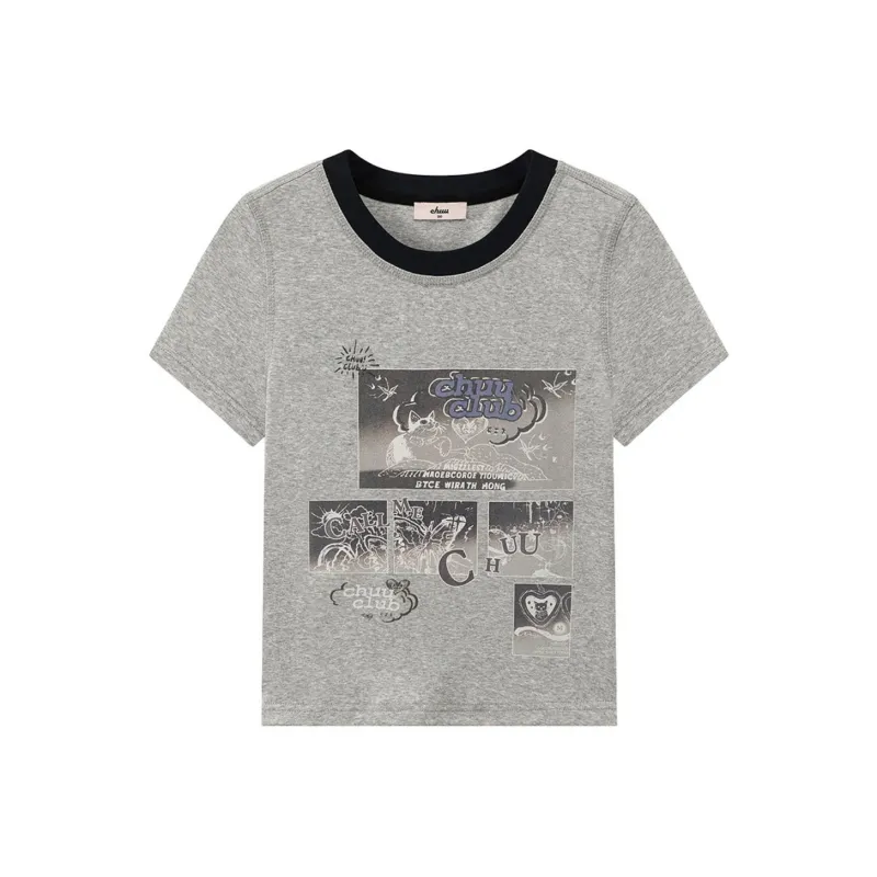 CHUU T Shirt Women's Light Heather Gray-0