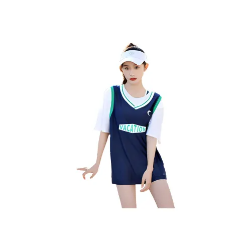 Youyou Two-Piece Swimsuits Women's Navy Blue