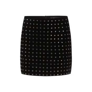 KARL LAGERFELD / Karl Lagerfeld Jeans Large rhinestone Mini Skirt