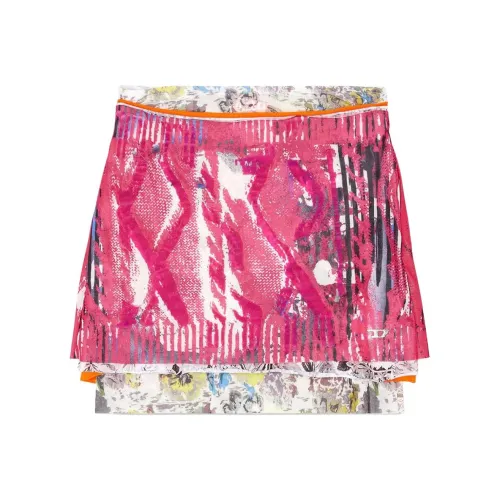 DIESEL O Peony Skirt 'Red/Orange'