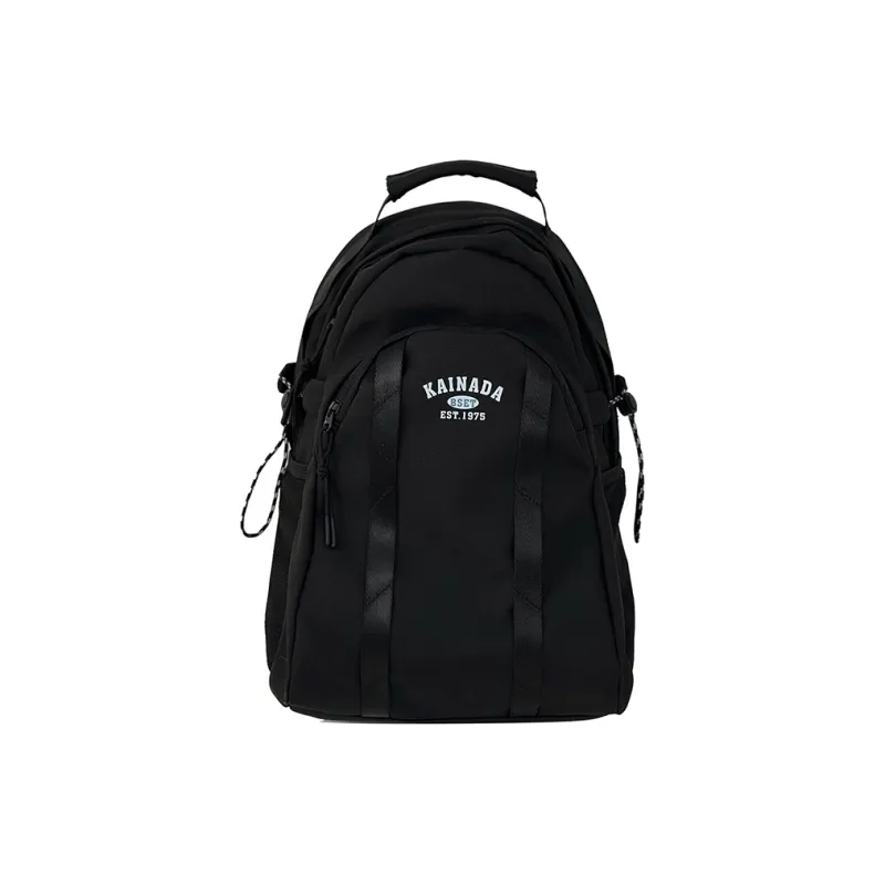 WICKBUEN Nylon Backpack Unisex White/Black-7