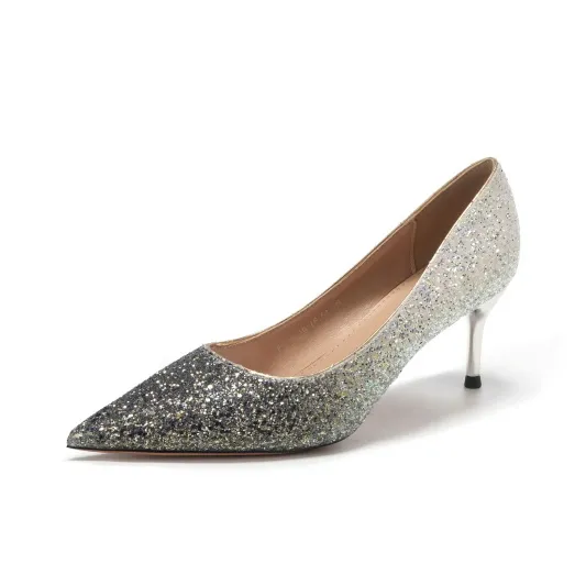 QITUMAUL Slim Heel High Heels Women's-12