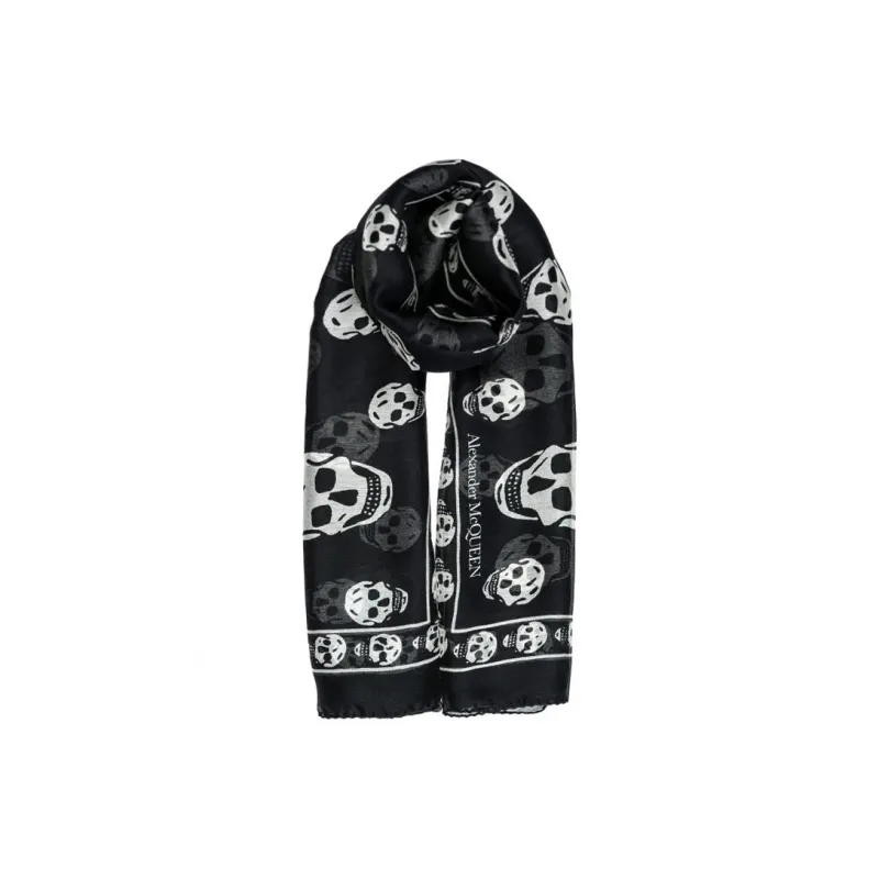 Alexander McQueen Skull Printed Finished Edges Scarf-1