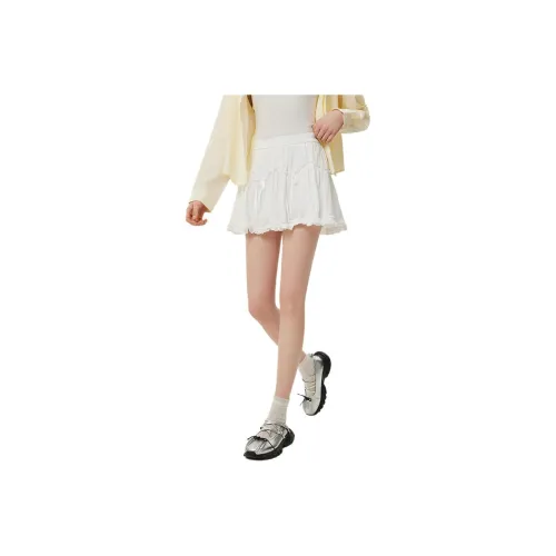 Love To Serve Casual Short Skirts Women's White