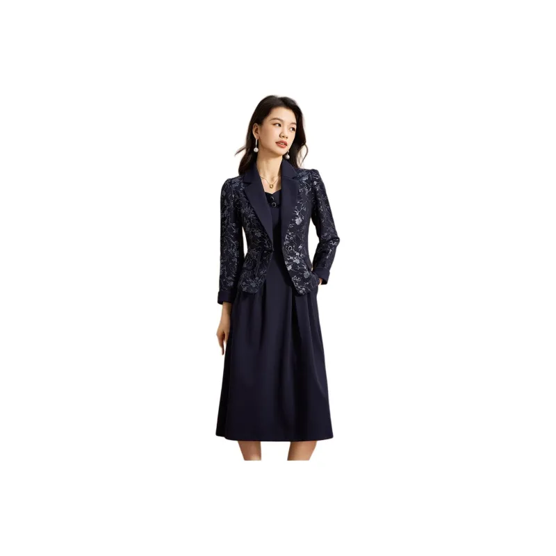 Mylan Skirt Set Women's Navy Blue-0