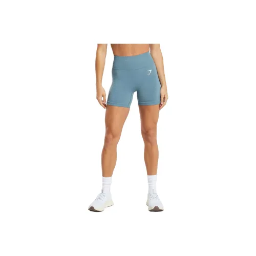 GYMSHARK VITAL SEAMLESS 2.0 SHORTS Sports Shorts Women's Faded Blue Mud Gray