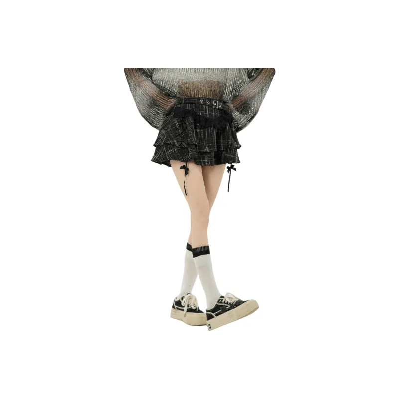 7 SEVFUN Casual Short Skirts Women's Black-0