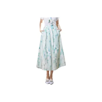 SMEN Casual Long Skirts Women's Multicolor