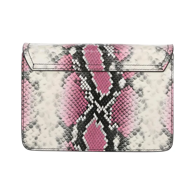 MOSCHINO Calfskin Crossbody Bag Shoulder Bag Women's Light Purple-3