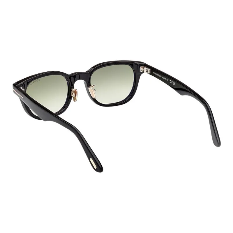 TF Plate Frame Irregular Shape Sunglasses Unisex Black-3