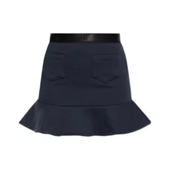 GANNI Elastic Waistband Mini Skirt