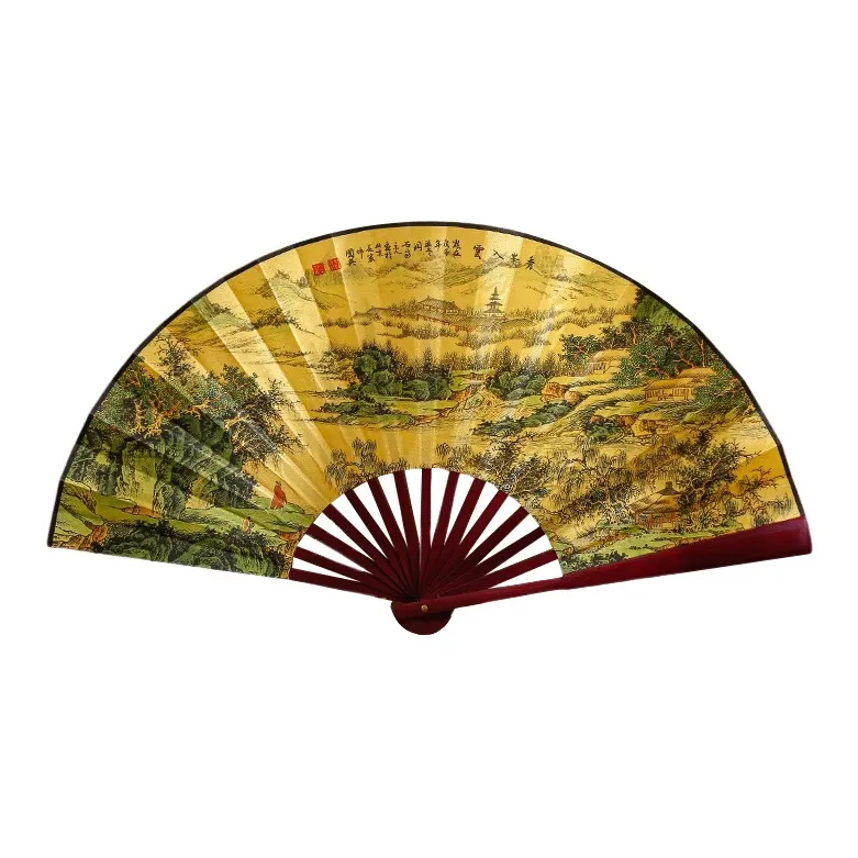 Xiang Ning Pai Twill Damask And Silk Fan-11