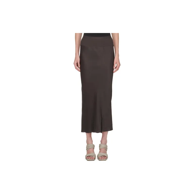RICK OWENS Porterville Satin Skirt-0