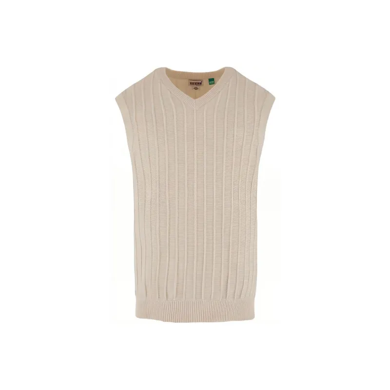 GUESS Vests Men White OFWT-0