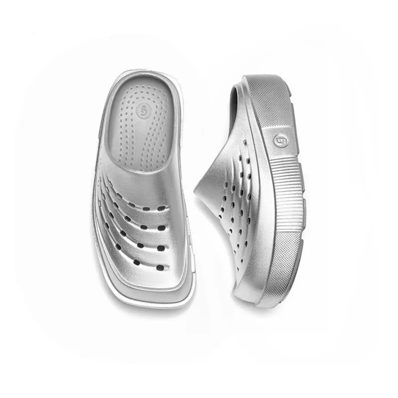 GONGJI Strange Nebula Clogs Unisex Silver-3