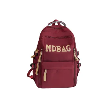 AIBAG Nylon Backpack Unisex White/Black/Red/Blue