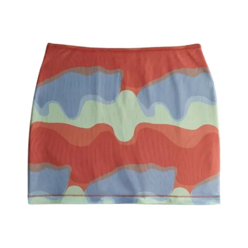 COACH Casual Short Skirts Women's Dark Orange