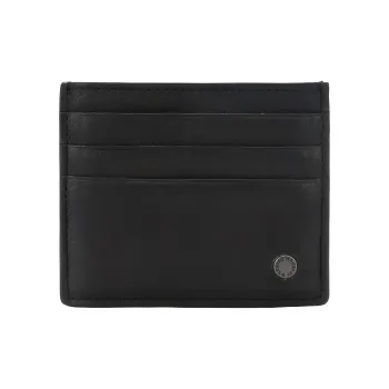 Orciani Pebbled Effect Logo Plaque Cardholder