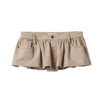 MIU MIU Low rise Denim Miniskirt