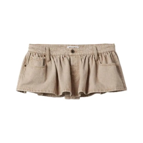 MIU MIU Low rise Denim Miniskirt
