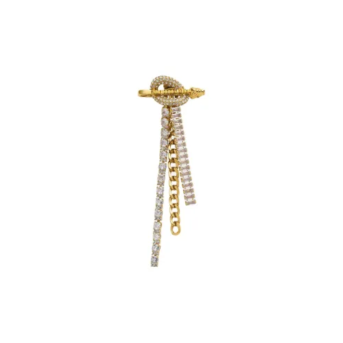 FANSIZHE Crystal Earrings Unisex Gold
