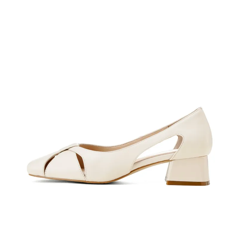 GOLDLION Chunky Heel High Heels 4cm Women's-0