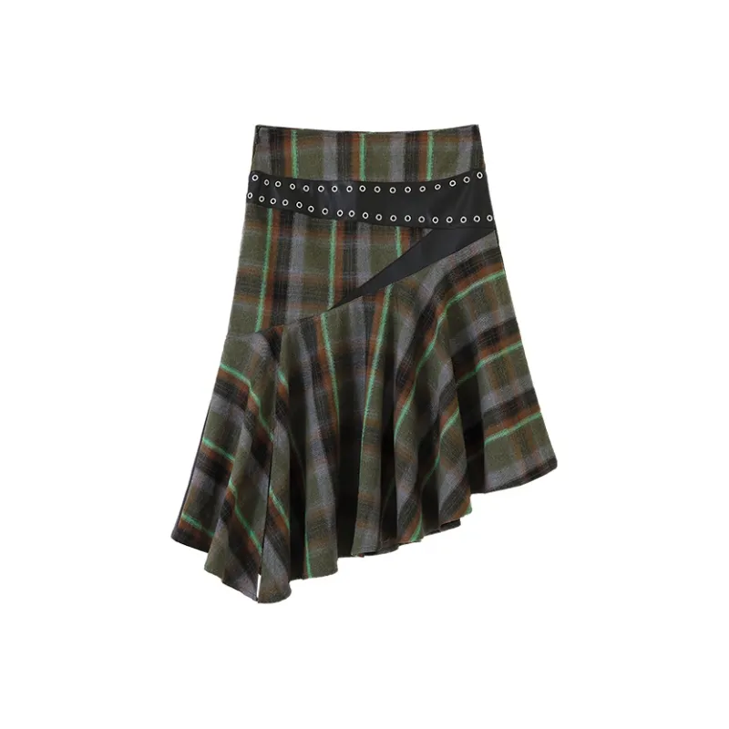 CONP Casual Short Skirts Women's Green-0