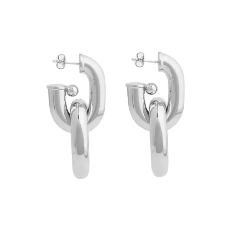Paco Rabanne Palladium Jewelry Earrings Women's Silver-1