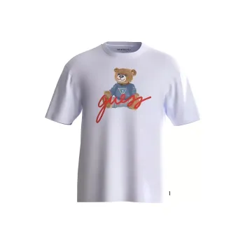GUESS T Shirts Men White