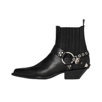 SONORA BOOTS Culatta Short Chelsea Boots 3.5cm Women's Black